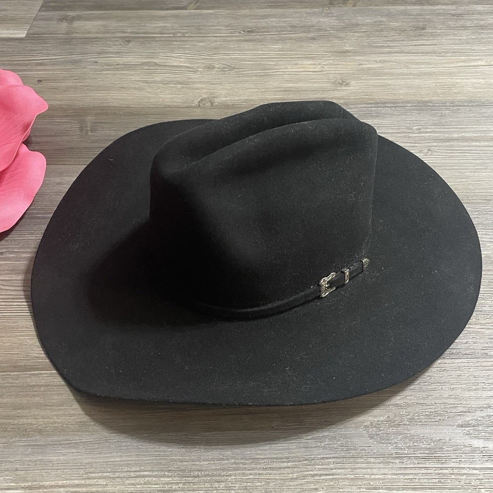 MHT MASTER HATTERS OF TEXAS Men's 3X Beaver Blend Cowboy Hat Black Sz 7 ~ 56